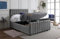 Rapyal Velvet Upholstered Panel Bedframe with Memory Mattress & Optional Ottoman Storage – Modern Design, Multiple Sizes & Colours (Grey, Single, With Ottoman Storage)