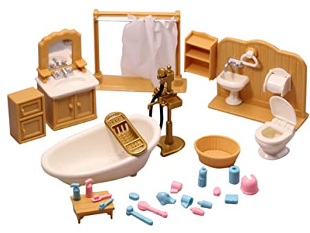 KOMBIUDA 1satz Mini Badezimmer Möbel Dekorative Mini Für Puppenhäuser Teiliges Badezimmer Zubehör Für Hochwertige Verarbeitung Für Kinderzimmer Dekoration