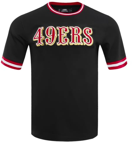 Pro Standard Herren Mens NFL Classic Chenille Cotton Double Knit Short Sleeve Tee T‑Shirt