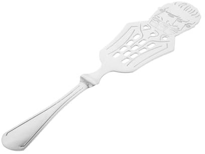 Holibanna Stainless Steel Absinthe Spoon Hollow Design Dripper for Sugar Cubes Decorative Absinthe Accessory for Home Bar Restaurant Use Patterns Smooth Finish Present for Friends