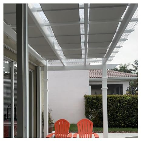 Rygcrud Awnings Sail, Outdoor Sun Shade Cover Cloth, Canvas Weave Shade Strips for Pergola, Fabric With Grommets, UV Block(0.9x9m(35.4 x29.5'))