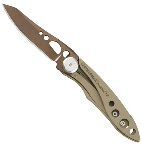 Leatherman Skeletool KB, Sandsturm | Taschenmesser mit Edelstahlklinge und Flaschenöffner