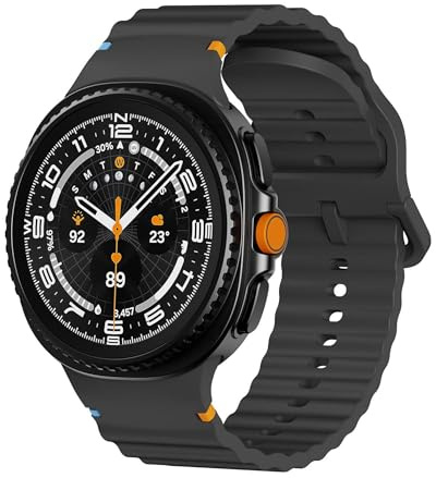 Silikon Armband für Samsung Galaxy Watch 9/8 / 8 Classic Wellenstruktur Design