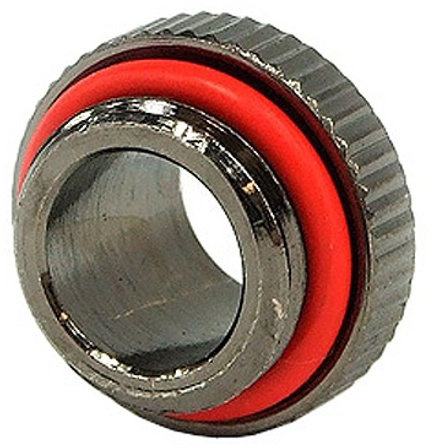 Doppelnippel G1/4 AG auf G1/4 AG mit O-Ring - black nickel