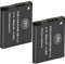 Big Mike 'S Electronics bm-nb11lk2-1 Li-ion 900 mAh 3.7 V Rechargeable Battery 900 mAh; Lithium-Ion (Li-ion) 3.7 V Rechargeable Batteries (Black, White, 2 Piece (S))