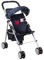 The New York Doll Collection My First Doll Denim Stroller - Baby Doll Pushchair with Basket - Foldable Dolls Pram, Toy Dolls Buggy for 18-Inch Dolls