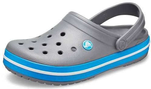 Crocs Unisex Crocband Clogs, Charcoal Ocean, 6 UK Men/ 7 UK Women