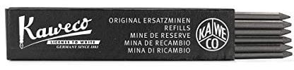 Kaweco Graphitminen 3.2 mm Schwarz 5B 6 Stück I Ersatz-Bleistiftminen für Fallbleistift I Grafit-Minen 3.2 mm