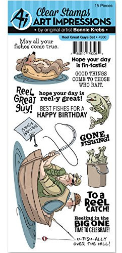 Art Impressions Work und Play Clear Stamp Set, Mehrfarbig, 26,03 15,2 x 10,2 x 0,3 cm