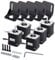 Mcwdoit 5Pcs Nema 17 Motor Paso A Paso, Stepper Motor 1.7A 0.59Nm (83.6oz.in) 48mm con 1m 4-Pin Cable + 5Pcs Nema 17 Soporte De Montajepara Impresora 3D Hobby CNC