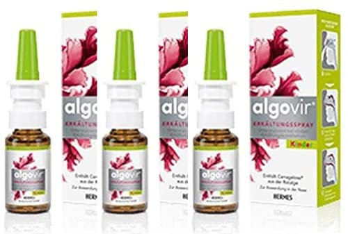 algovir Erkältungsspray 3x20 ml Spray Kinder enthält Carragelose aus der Rotalge