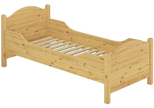 Erst-Holz Seniorenbett extra hoch Federholzrahmen 120x220 Massivholz Holzbett Einzelbett 60.40-12-220 FV