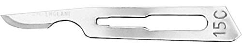 Swann Morton Carbon Steel Sterilized scalpels, ARTS, CRAFTS # 12, 13, 15, 15A, 15C, 15T, 16, 18, 19, 22, 24 (No.15C)