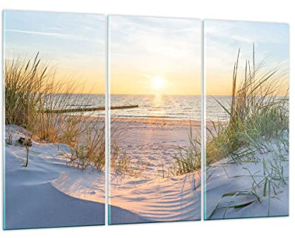 Bilder auf Glas 105x70cm Wandbild Glasdruck Landschaften Maritim - 3989
