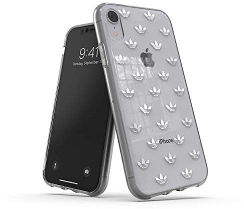 adidas Originals Clear Snap Case for iPhone XR - Silver