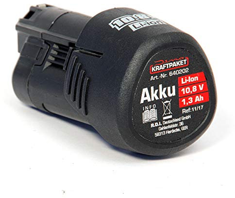 Dino KRAFTPAKET 640202 Werkzeug-Akku 10.8 V 2 Ah Li-Ion