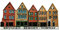 Bergen Norwegen 3D Bryggen Souvenir Kühlschrankmagnet, Geschenk, handgefertigt, Heim- und Küchendekoration, Bergen Kühlschrankmagnet-Kollektion
