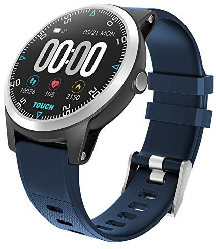 FPP Smartwatch ECG Smart Watch ECG+PPG Dual Heart Rate HRV Monitoring Smart Braccialetto Pedometro Outdoor Sports Waterrepous Braccialet(Blue)