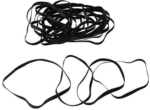 Mxfans 20Pcs DVD Drive Rubber Belt 110mm to 145mm Mix Cassette Rubber Square Belt Recorder Rubber Belts