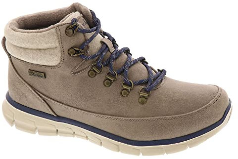 Skechers Botines Planos Synergy Mujer Taupe