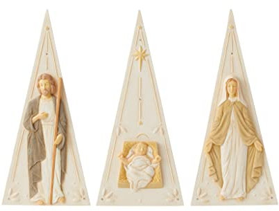 Enesco Foundations Heilige Familie Krippenfiguren-Set, 24 cm, Mehrfarbig