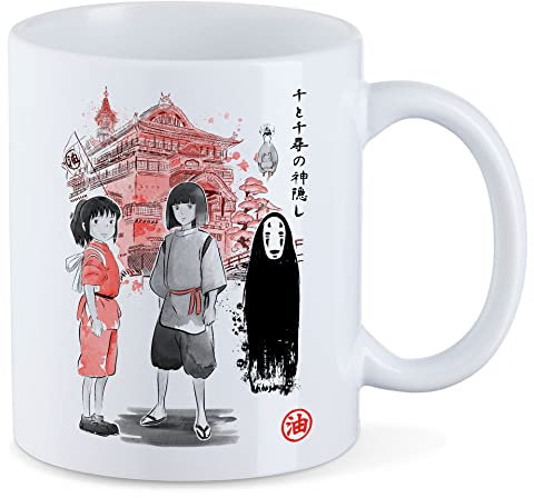 T-Nerds - Spirited Sumi-e - Tasse Mug Kaffeetasse Teetasse - Weiß