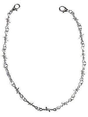 Necklace for Men Chain Metal Barbed Wire Thorns Women's Men's Punk And Necklace Universal Gothic Necklaces Pendants Wear Photo Necklace