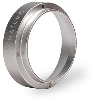 NATUMO – Siebträger Dosierring, Barista Zubehör, magnetischer Siebträger Trichter, Coffe Dosing Funnel (Silber, 51mm)