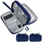 Skycase 2 Stück kabeltasche,reise gadgets,kabel organizer tasche,kabeltasche organizer, kabel organizer tasche klein für Elektronische Accessoires USB Power bank Ladekabel,19 x 11 x 5.5 cm,Blau