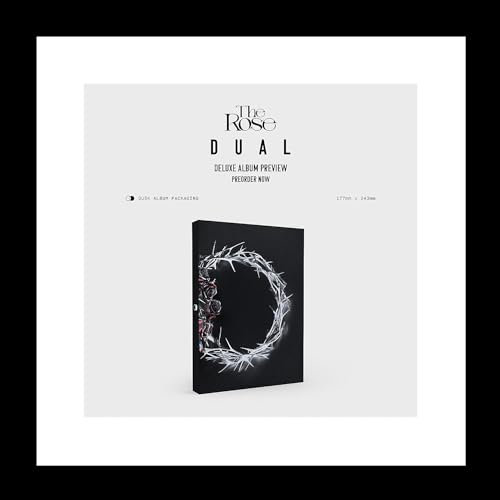 The Rose DUAL 2° album CD+Photobook+Photocard+Sticker pack+Trackin Sealed Kim Woosung (versione Deluxe Box DUSK)