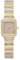 JewelryWe Uhren Damen Quadratisch Diamant: Gold Glitzer Strass Analog Quarz Armbanduhr Frauen Iced Out Uhr mit Rechteckigem Zifferblatt und Metall-Armband