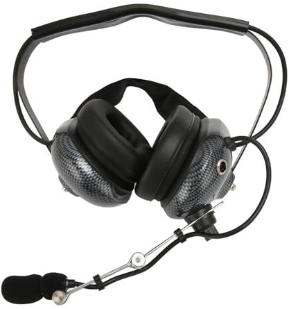 ciciglow Cuffie Radio Bidirezionali Industriali da Corsa con Rumore Ridotto, Suono Chiaro per Radio Portatili e Scanner per Auto da Corsa, Protezione 'udito
