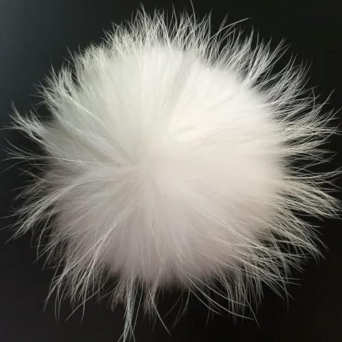 14-15cm Echtpelz Pompoms Pelz Pom Poms Für Hüte Kappe Natürliche Pelz Pompon Für Schal Handschuhe Schlüsselbund