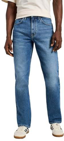Lee Mens Brooklyn Straight Jeans, GROUNDWATER, 33/30
