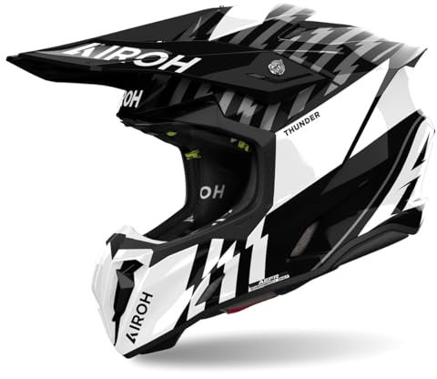 AIROH TWIST 3 THUNDER BLACK/WHITE GLOSS XXL
