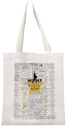 JTOUK Broadway Musik-Geschenk, Hamilton-inspiriertes Geschenk, Hamilton Merch History Has Its Eyes On You, musikalische Tragetasche