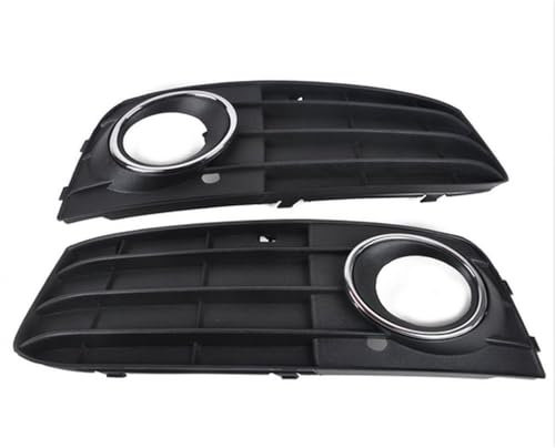 FURLOU Auto Front Nebelscheinwerfer Kühlergrille für Audi A4 B8 2008-2012,ABS Stoßstange Haube Grill Kühlergrill Stoßfänger Gitter Karosserie Styling Anbauteile,Right