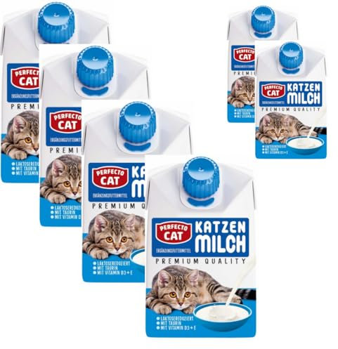 Perfecto Cat Premium Katzenmilch Milch 200 mililiter X 6 STÜCK