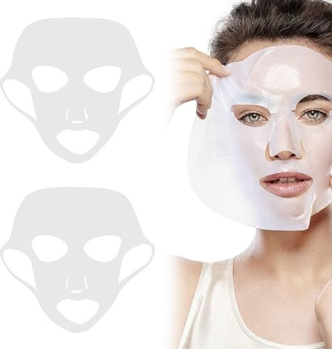 Maschera Viso In Silicone Impedisce L'Evaporazione, Maschera Facciale in Silicone, Maschera per il Viso Riutilizzabile, Supporto per Maschera Facciale in Silicone, Copertura per Maschere per il Viso