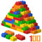 WYSWYG Ensemble de Blocs et Briques de Construction, Briques, compatibles, pour Les Enfants de 2, 3, 4 Ans, 100 pièces
