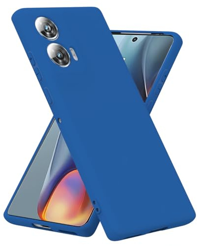 BEEJTUNY Liquid Silicone Case for Motorola Edge 50 Fusion 5G, Protective Cover [Anti-scratch, Anti-fingerprint, Anti-shock], Soft and Slim Bumper Cover Shell. Blue
