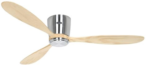 CasaFan Deckenventilator 313287W mit WLAN, ECO PLANO WOOD BN-NT