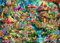 Flower Fairy Puzzle for Adults 1000 Pieces, Funny Mushroom Jigsaw Puzzle, Fantasy Colorful Butterfly Insect Puzzle