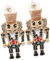 JEWEDECO Nutcracker Soldier Earrings for Women Cartoon Nutcracker Earrings Metal Design