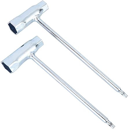 Jenngaoo 2Pcs Chainsaw Scrench, Chainsaw Spark Plug Spanner Wrench T Wrench Socket Adjustment Tool Fits for TS400 TS350 TS360
