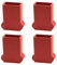 4PCS Leiterfußabdeckung, rutschfeste Gummipolster für Leiterfüße, Ersatzfüße aus Gummi für Trittleitern, Fußmattenkissen für Leiterfüße, Ersatzteil für Ausziehleitern (C)