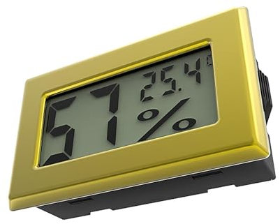 Ahuuen Digitales Hygrometer, Humidor-Hygrometer, Hochpräzises Hydrometer-Feuchtigkeitsmessgerät, Tragbares digitales Temperaturmessgerät, Temperatur- und Luftfeuchtigkeitsmessgerät für Weinkisten,