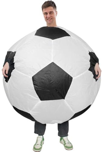 Wudaizhi Aufblasbares Fußball-kostüm Für Erwachsene, Fußball, Aufblasbares Kostüm, Fußball-kostüm, Outfits, Aufblasbarer Cosplay-Party-Anzug