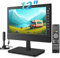 Jexiop Televisor portátil de pantalla plana de 12 pulgadas, pequeño televisor con sintonizador digital, conector HDMI, USB, entrada de CA/CC, 12 V, cocina, caravana y monitor