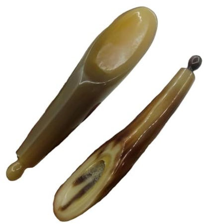 COLLBATH Natürliches Horn Schabbrett Massagewerkzeug Leichtes Gua Sha Tool Aus Langlebigem Horn Glatte Kanten Für Entspannende Spa Meditation Und Muskelentspannung